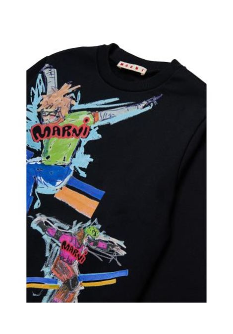 Felpa con stampa MARNI KIDS | M01884 M00NF0M900